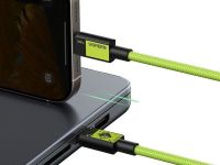 Кабель UGREEN x Genshin Impact USB-C - USB-C, 100Вт, 1 м зеленый
