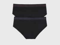 Трусы-брифы, 2 шт., Черный