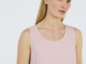 Платье А-силуэта из лиоцелла, Розовый