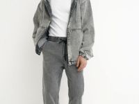 Джинсы-джоггеры, Серый