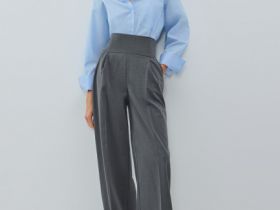 Широкие брюки, Серый