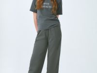 Футболка со стразами для девочек, Серый