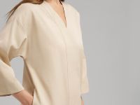 Свободное платье А-силуэта из тенселя