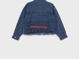 Куртка текстильная джинсовая для девочек