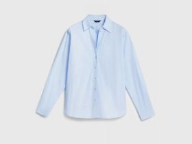 Рубашка из хлопка, Голубой