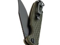 Складной нож Daggerr Leprechaun olive BW DL, сталь 8Cr14MoV, рукоять FRN