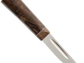 Нож Северный шейный, сталь Х12МФ, рукоять корень кавказского ореха