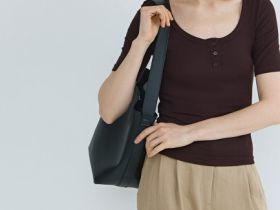 Футболка с вырезом "хенли", Коричневый