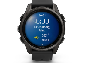 Смарт-часы Garmin Fenix 8 43 mm Amoled Sapphire Titanium (Carbon Gray) (010-02903-21)