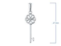 Подвеска из серебра с бриллиантом э0601пд04201603