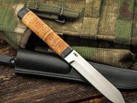Нож туристический АиР "Засапожный-2", сталь 95х18, рукоять береста