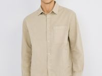 Куртка-рубашка из твила, Бежевый