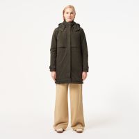 Женская парка Lacoste свободного кроя с капюшоном