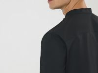 Классическая рубашка с воротником мао, Черный