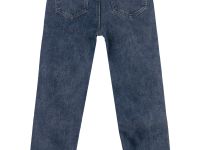 Брюки текстильные джинсовые утепленные флисом для девочек