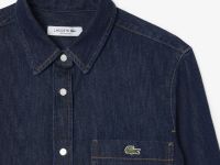 Женская джинсовая кроп-рубашка Lacoste
