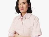 Женская рубашка-поло Lacoste свободного кроя из огранического хлопка