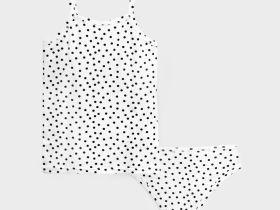 Комплект трикотажный для девочек: майка, трусы