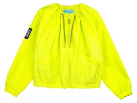 Куртка текстильная с полиуретановым покрытием для девочек (ветровка)