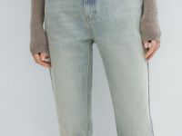 Джинсы Boyfriend с низкой посадкой, Голубой