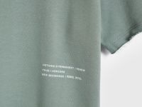 Футболка с текстовым принтом, Зеленый