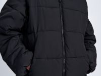 Утепленная куртка свободного силуэта