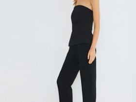 Зауженные книзу брюки, Черный