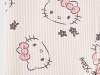 Тёмно-розовые легинсы с принтом Hello Kitty для девочки Глория Джинс