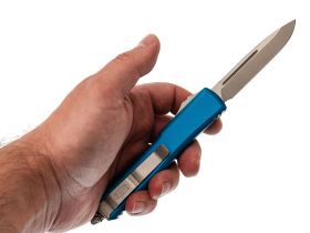Автоматический выкидной нож Microtech Ultratech 121-10BL, сталь M390, рукоять алюминий