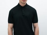 Поло из хлопка, Черный