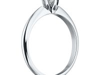 Помолвочное кольцо из белого золота с бриллиантом э4001кц05153100