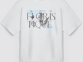 Свободная футболка с принтом