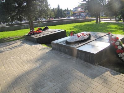 Братская могила активных участников Великой Октябрьской Социалистической революции Ф.К.Эзекарма и Л.В.Ципкина