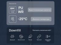 Утепленное стеганое пальто с капюшоном