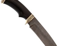 Туристический нож Скиф, дамасская сталь, рукоять граб