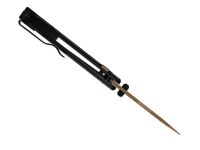 Складной нож Kizer T1 BD, сталь Elmax, рукоять титан, черный