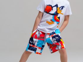 Комплект трикотажный для мальчиков: фуфайка (футболка), шорты