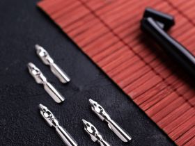 Набор для каллиграфии Малевичъ, 5 перьев с косым держателем