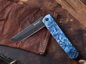 Складной нож Ganzo G626-GS, сталь 440А, рукоять пластик, серый самурай