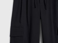 Брюки с карго-карманами для девочек, Черный