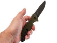Складной нож Mr.Blade Hellcat Mini blackwash сталь S35VN, рукоять Olive G10
