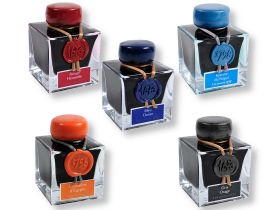 Чернила в банке Herbin Prestige 1670, 50 мл, Caroube de Chypre Коричневый с золотыми блестками