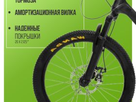 Детский велосипед Falcon Bike River 20, год 2024, цвет Черный