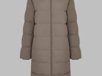 Длинный пуховик с натуральным пухом