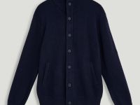 Кардиган с воротником-стойкой