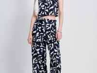 Топ с принтом укороченный