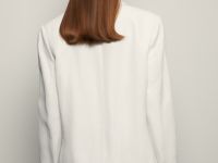 Однобортный жакет с добавлением льна