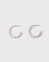 Серебристые серьги Глория Джинс