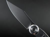 Складной нож Перемен Лисичка BW, сталь 8Cr14MoV, рукоять FRN, черный