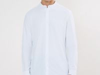 Рубашка из тонкого трикотажа, Белый